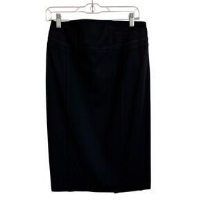 Express Pencil Skirt Career Wear Leopard Lined Black Size‎ 6